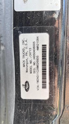 Used 2006 Mack CV713 Granite Tri-Axle Dump Truck