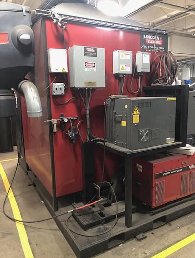 Used FANUC ARCMATE 100iB/6S ROBOTIC LINCOLN SYSTEM 05 MIG WELDING CELL
