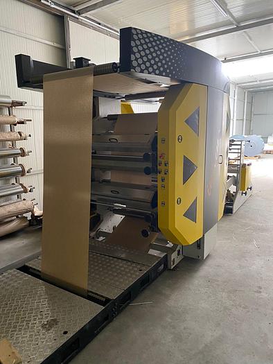 Used (visible in production) 2012 SOMTAS BAG MASTER L/INLINE  Flat & Satchel Paper Bag Making Machine with 4 col. Flexo