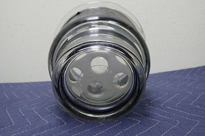 Used Pyrex 8 Inch Diameter Glass Desiccator w/ Lid & Coors Ceramic Plate