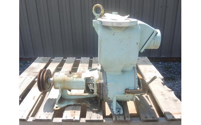 USED CENTRIFUGAL PUMP, 3" X 3" INLET & OUTLET, CARBON STEEL, SELF-PRIMING