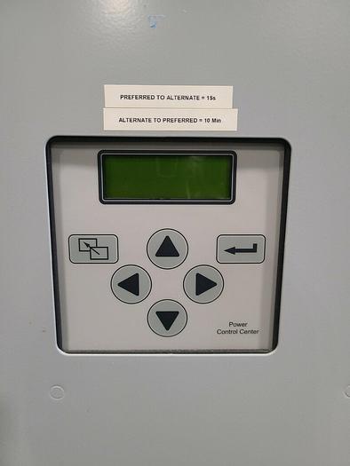 Used Emerson Power Transfer Station with Asco Transfer Switch and PLC 208V 3 Phase
