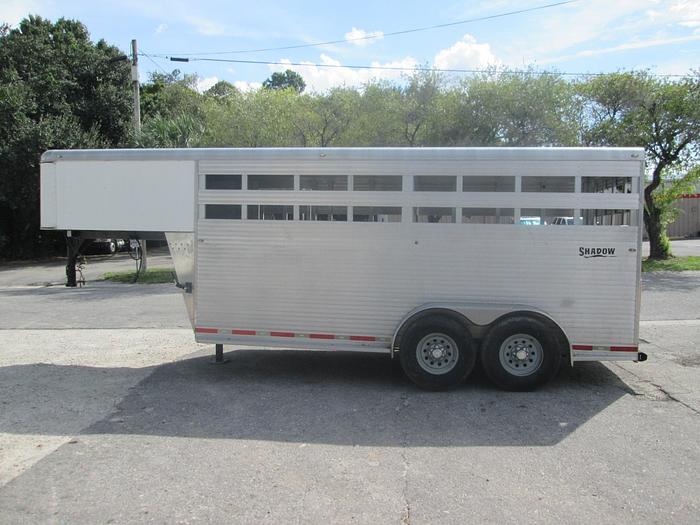 Used 2007 Shadow Aluminum Stock Trailer