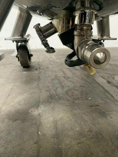 Used LEE 100 Liter Stainless Steel Jacketed Reactor w/ Agitator 30 PSI