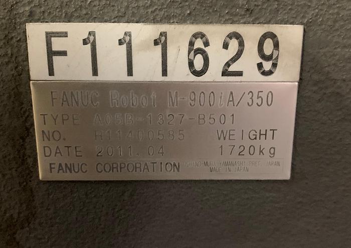 Used FANUC M900iA/350 6 AXIS CNC ROBOT WITH R30iA CONTROLLER 350KG X 2650mm REACH