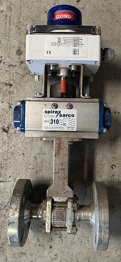 Used 2010 Spirax-Sarco BVA 310 Pneumatic Actuator Ball valve