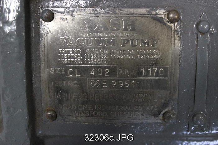 Used Nash CL402 Vacuum Pump #32306