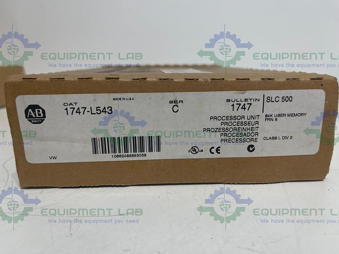 Allen Bradley 1747-L5443 Ser. C SLC 500 Processor Unit FRN 8