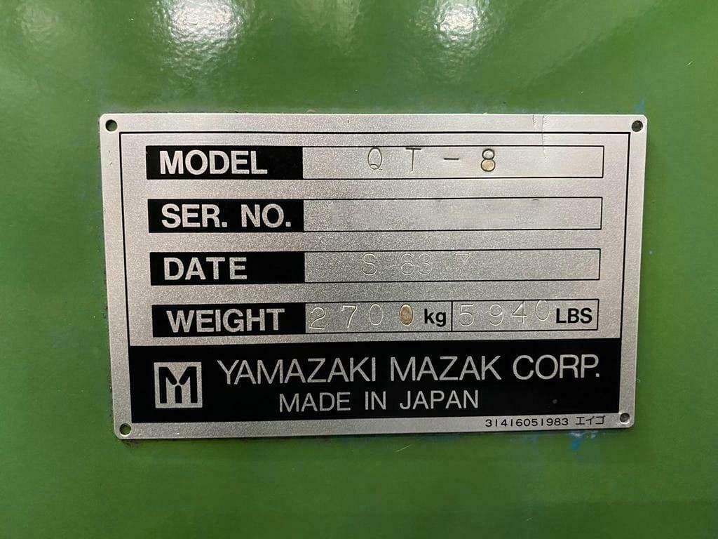 Used MAZAK QT 8 - 1987