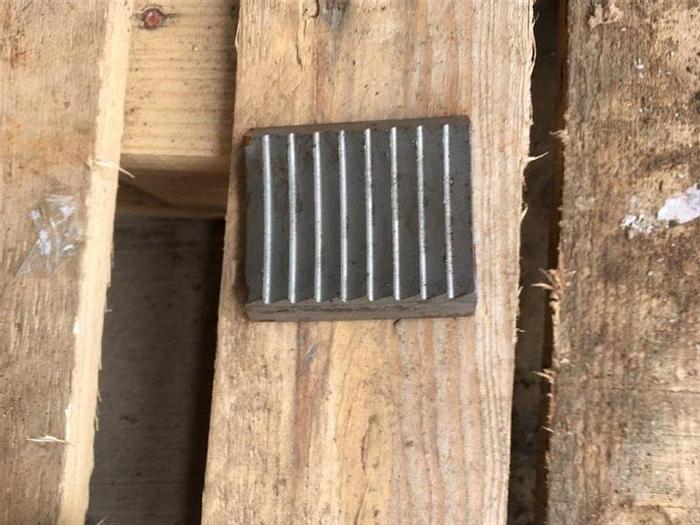 Used Lot of Die Inserts Approximately 2-11/16" Square