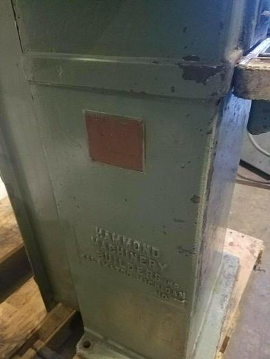 Used Hammond Pedestal Grinder with Built In Dust Collect Model ND-10 Double 8" Wheels