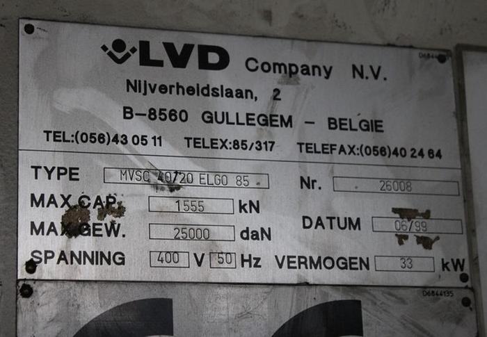 Gebraucht PLAATSCHAAR LVD 40/20