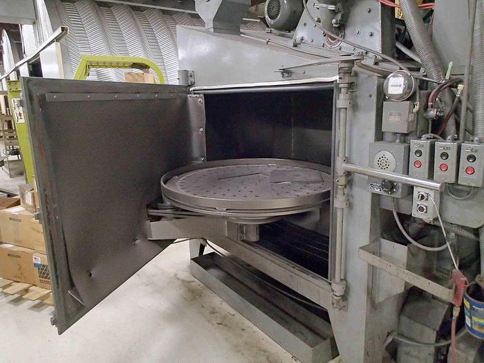 Very good 1965 Wheelabrator 48" Swing Table