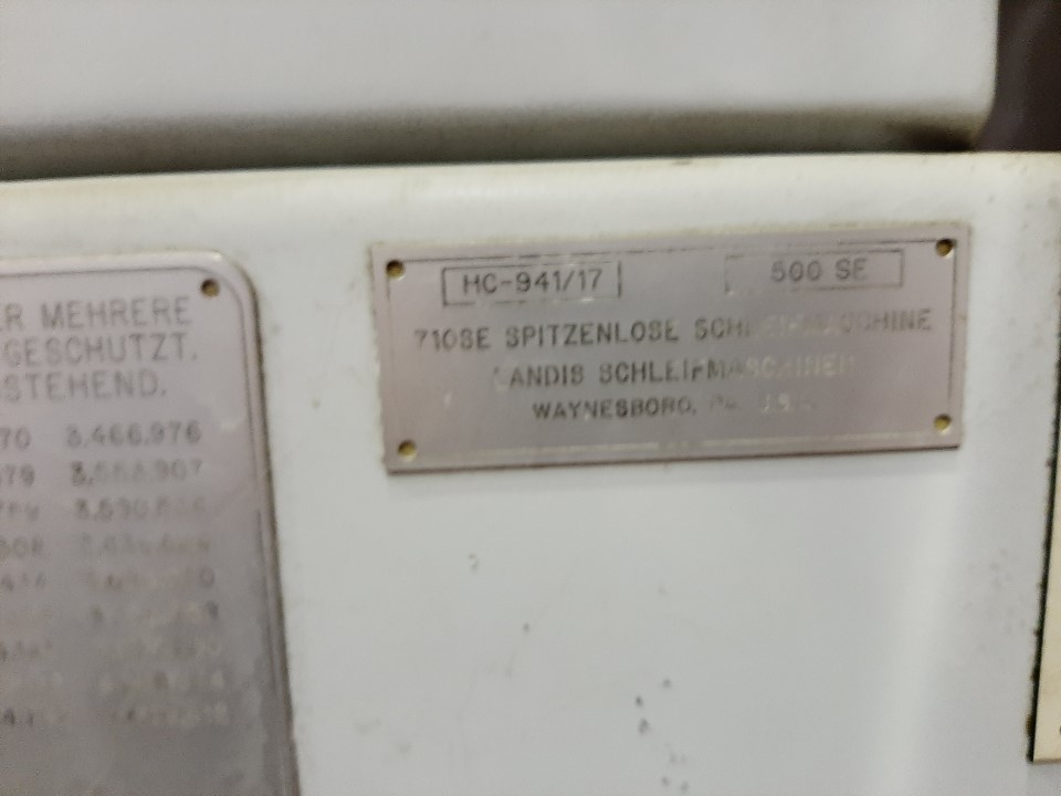 Usado 2002 LANDIS 500 SE - CNC Rectificadoras sin centros #4456