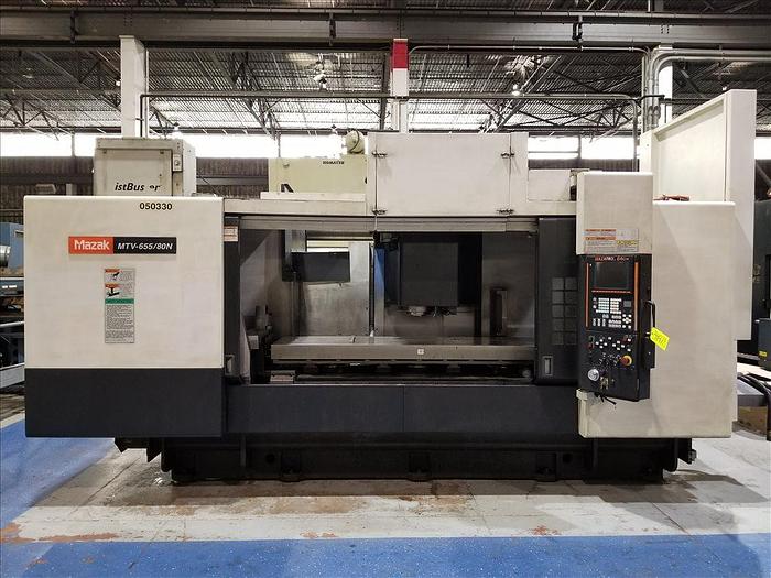 2005 MAZAK MTV 655/80N CNC VERTICAL MACHINING CENTER W/ APC