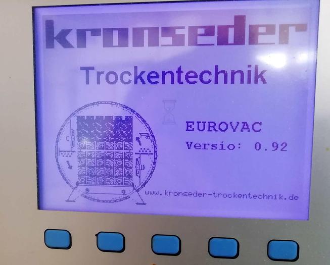 Used 2008 Kronseder Germany EUROVAC Kronseder KIT 150 Vacuum interval dryer KIT