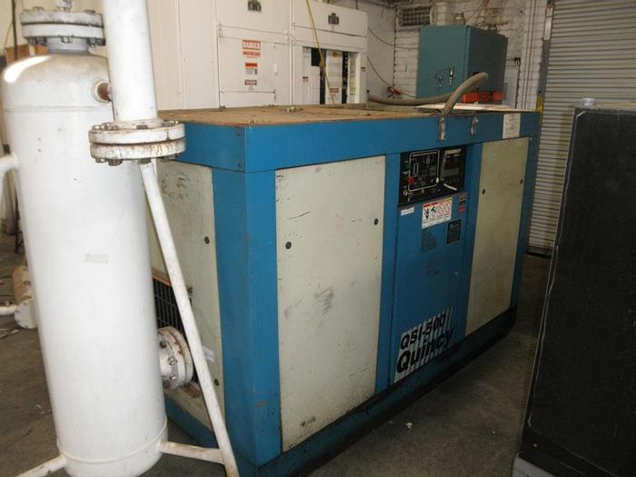 Used Compressor, Air, 100 HP, Quincy, 250 PSI, Air Dryer, #C741780