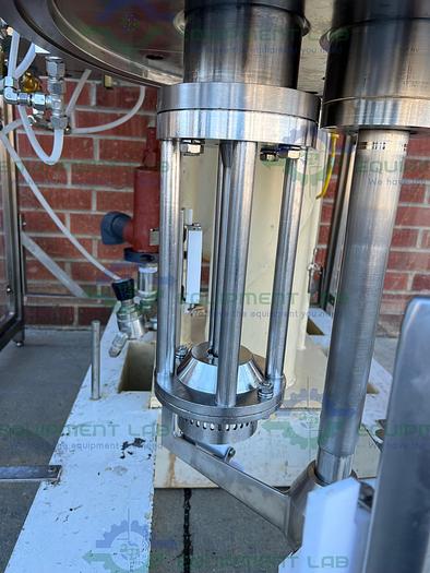 Used Ross  PVM 40 Stainless Steel Triple Shaft Mixer w/ Two 40 Gallon Tanks