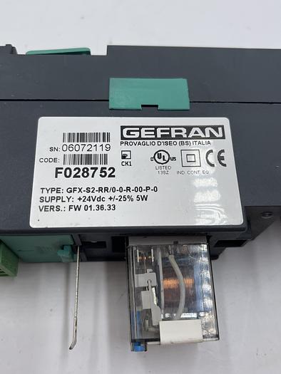 Used Gefran GFX-S2-RR/0-0-R-00-P-0