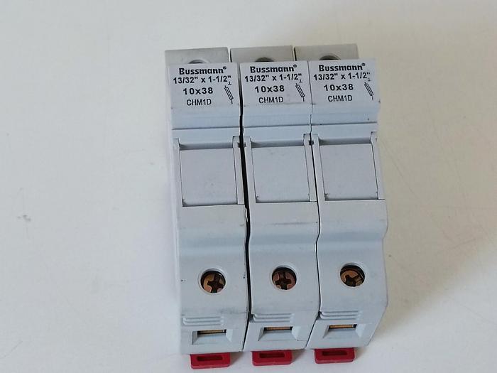 13 Stück Sicherungshalter, CHM1D, 10x38, Bussmann neuwertig