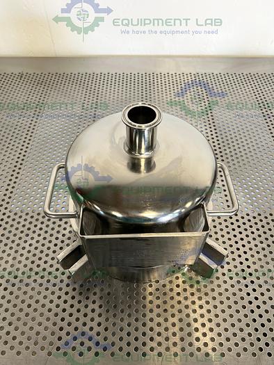 Used Pall PHQ59746 Stainless Steel Filter Housing Cap 9.5" OD w/ 1" Sanitary Fitting