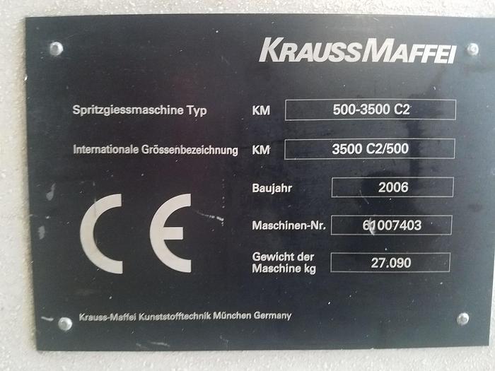 Used 2006 KRAUSS MAFFEI 500-3500 C2