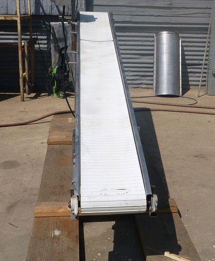 Used Conveyor, Belt, 12" X 120", Cleated, Incline #S744139