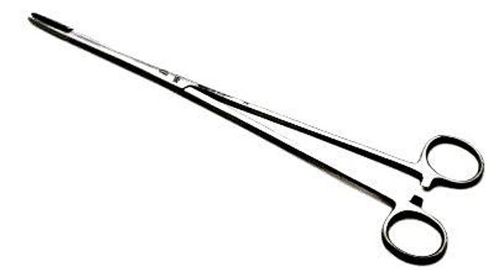 Used Forceps Uterine Dressing Straight Teale 260mm (10in) AESCULAP FG-635-01-F