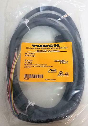 Turck BKMK 14-998-2 Versa Fast Cable M16 Molded Cordset U14101 13pin NEW (6814)