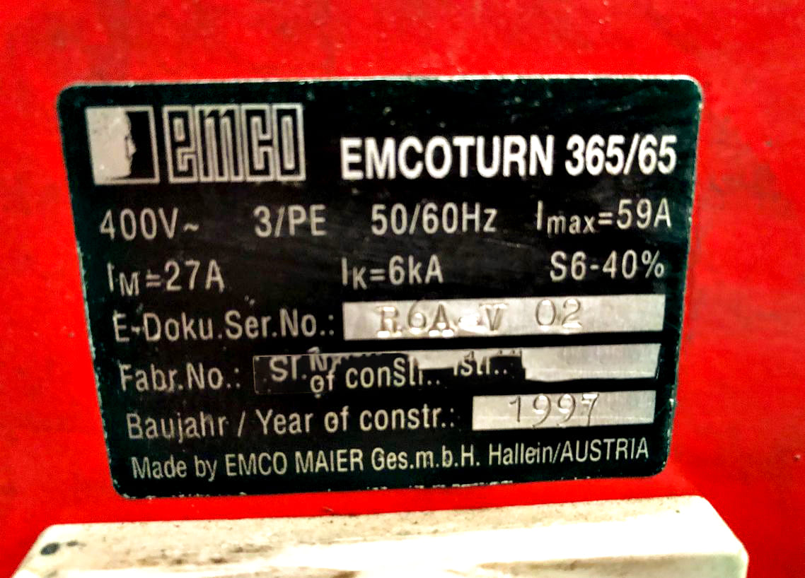 Used Emco Turn 365 - 1997
