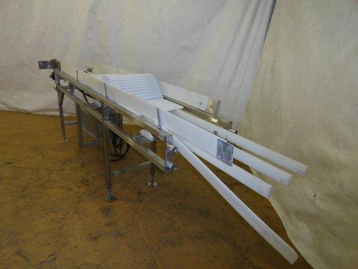 Used Stainless Steel belt Conveyor; 15"W x 10' 6"L