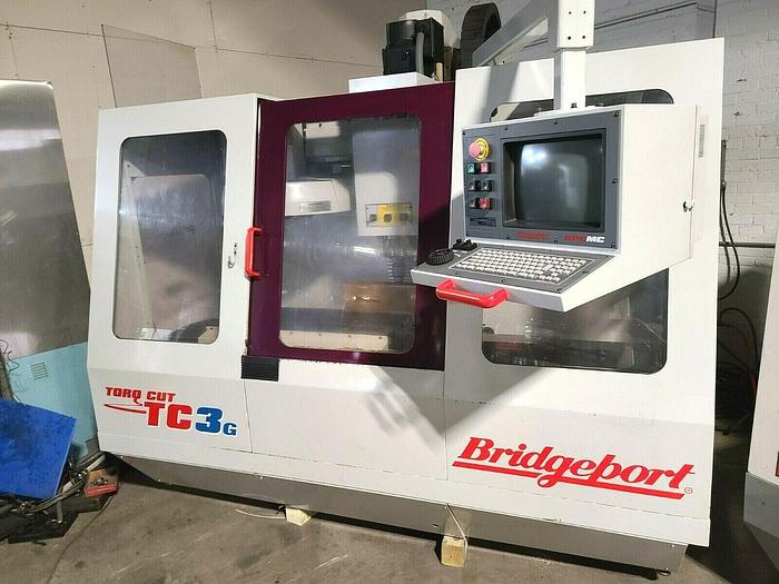 Used Bridgeport TC3G VMC Vertical Machining Center CNC Milling Machine Mill Pristine!