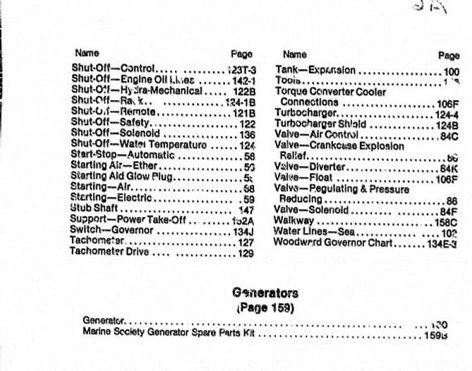 Used 1984 Caterpillar Manual 1984  D399 Serial number 35B688 and Up