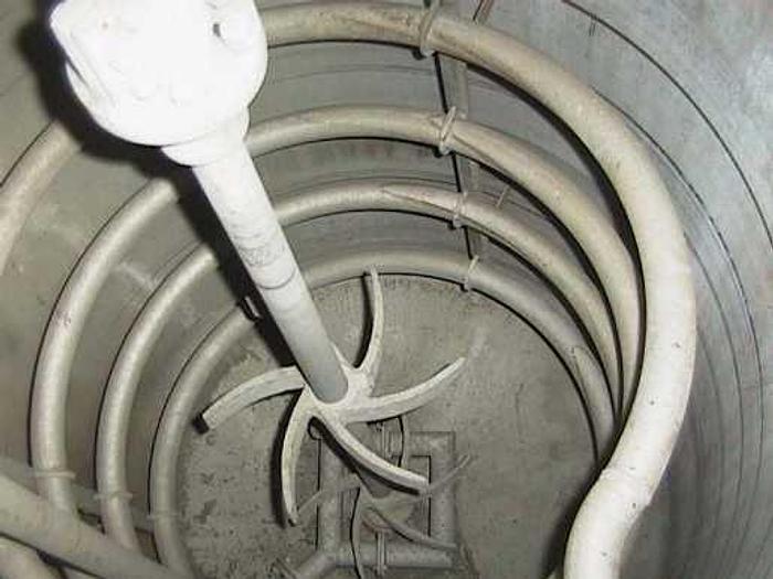 Used Tank, 600 Gallon, S/st, 3 HP Agit, Coil, #Z691880