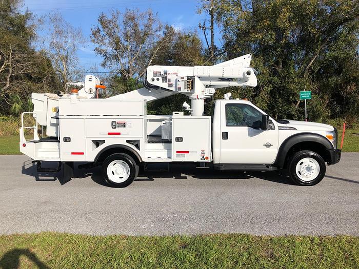 Used 2014 Ford F550 Altec AT40-MH 45ft Material Handling Bucket Truck - P87341