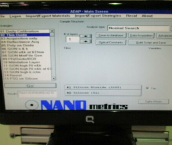 Used Nanometrics NanoSpec 8300X Film Thickness Analyzer Wafer