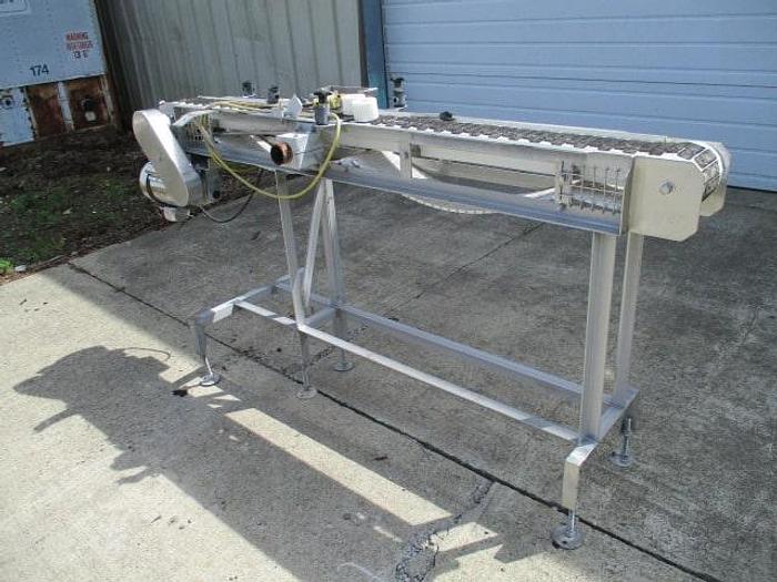 Used Conveyor, Plastic Belt, 6"W x 6' 4"L