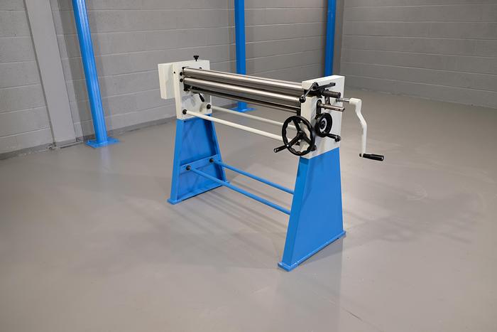 MACH-ROLL 1000 mm x 60mm geared bending rollers