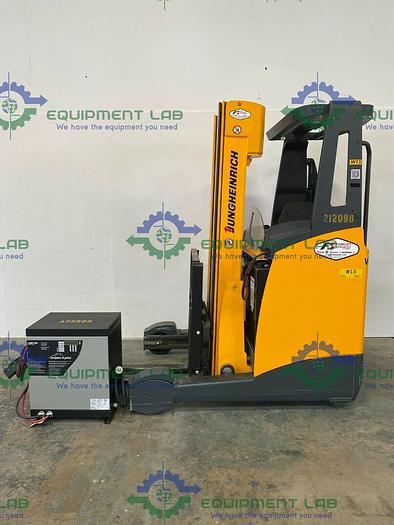 Used Jungheinrich ETV 114 Electric Reach Truck Forklift 1150 Hours w/ Charger