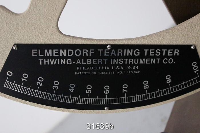 Used Thwing Albert 1423842 Elmendorf Tear Tester #31639