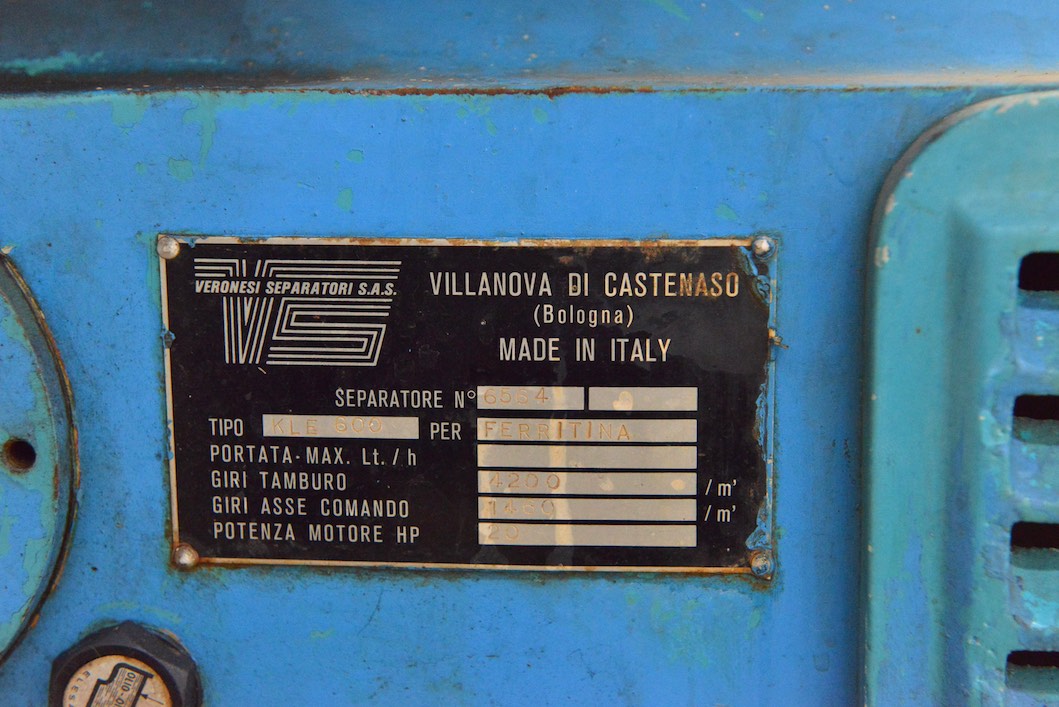 Usato Centrifuga a dischi Veronesi KLE600