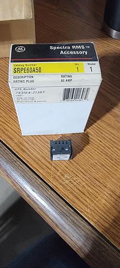 Parts Only GE Spectra SRPE60A50 50amp circuit breaker rating plug (105)