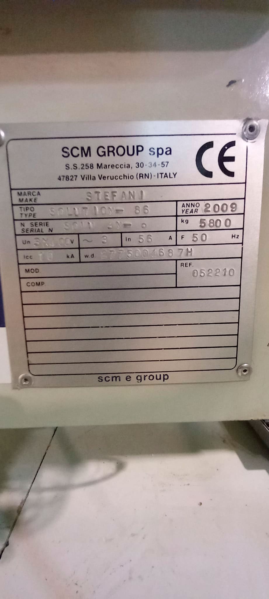 Used Stefani Solution 86 - Edgebanding - 2009