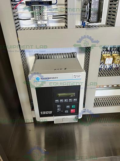 Used Alpha Stainless  2118P12 Rotary Lobe Pump on Stainless Steel Rolling Cart