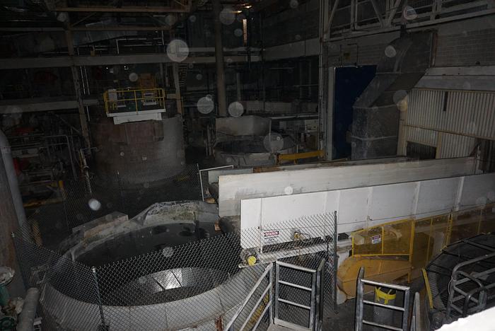 Used 50' LONG BELT CONVEYOR 64" WIDE MATERIAL W/ BALE DUMPER