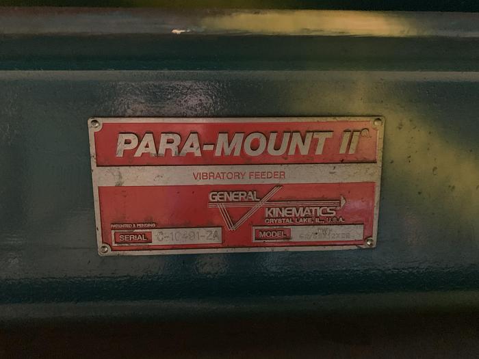 Used GENERAL KINEMATICS TWF42/ 52 X 12 X 22 PARA- MOUNT II FEEDER