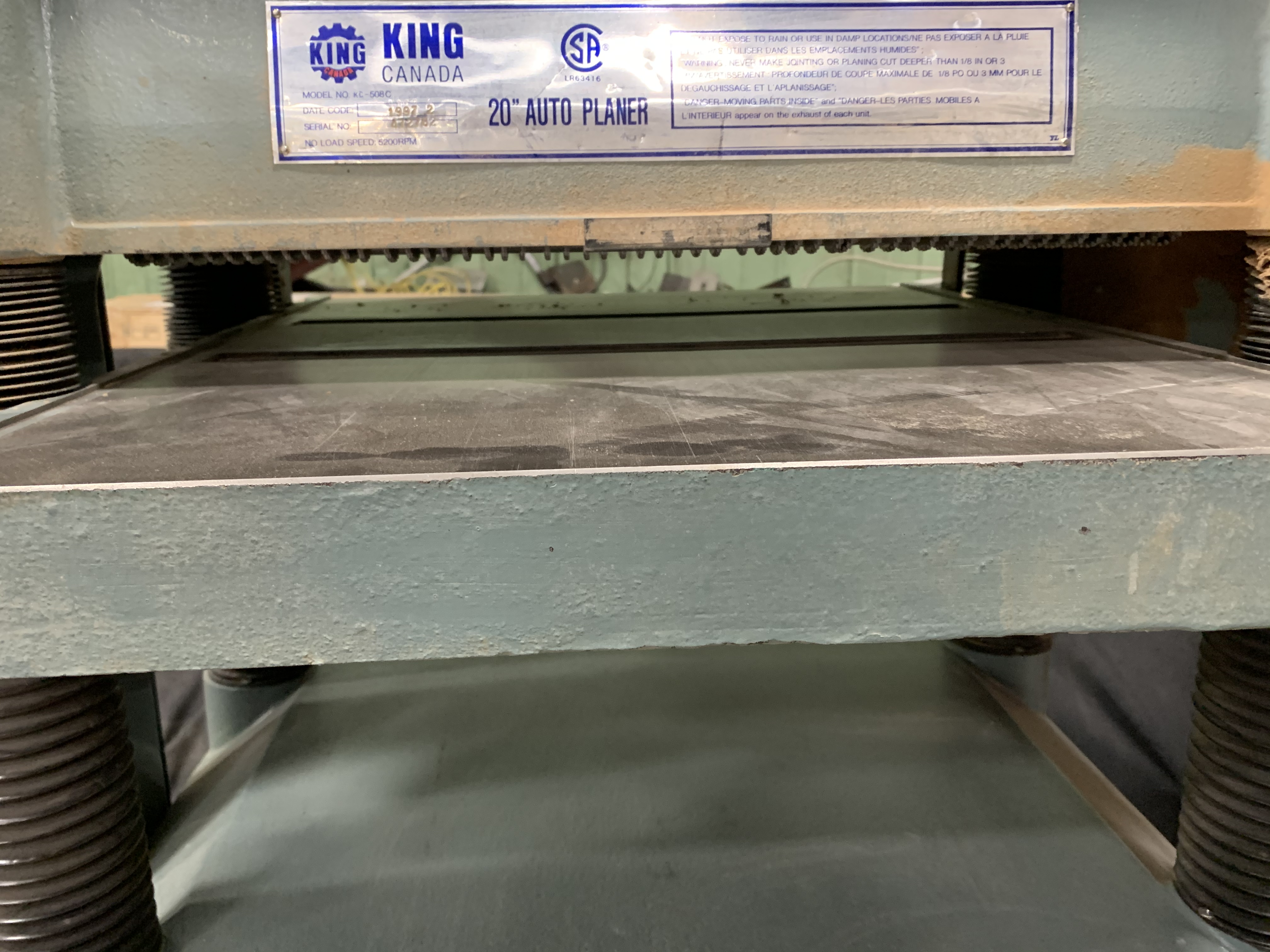 Used 1997 King 20" Planer KC- 508C