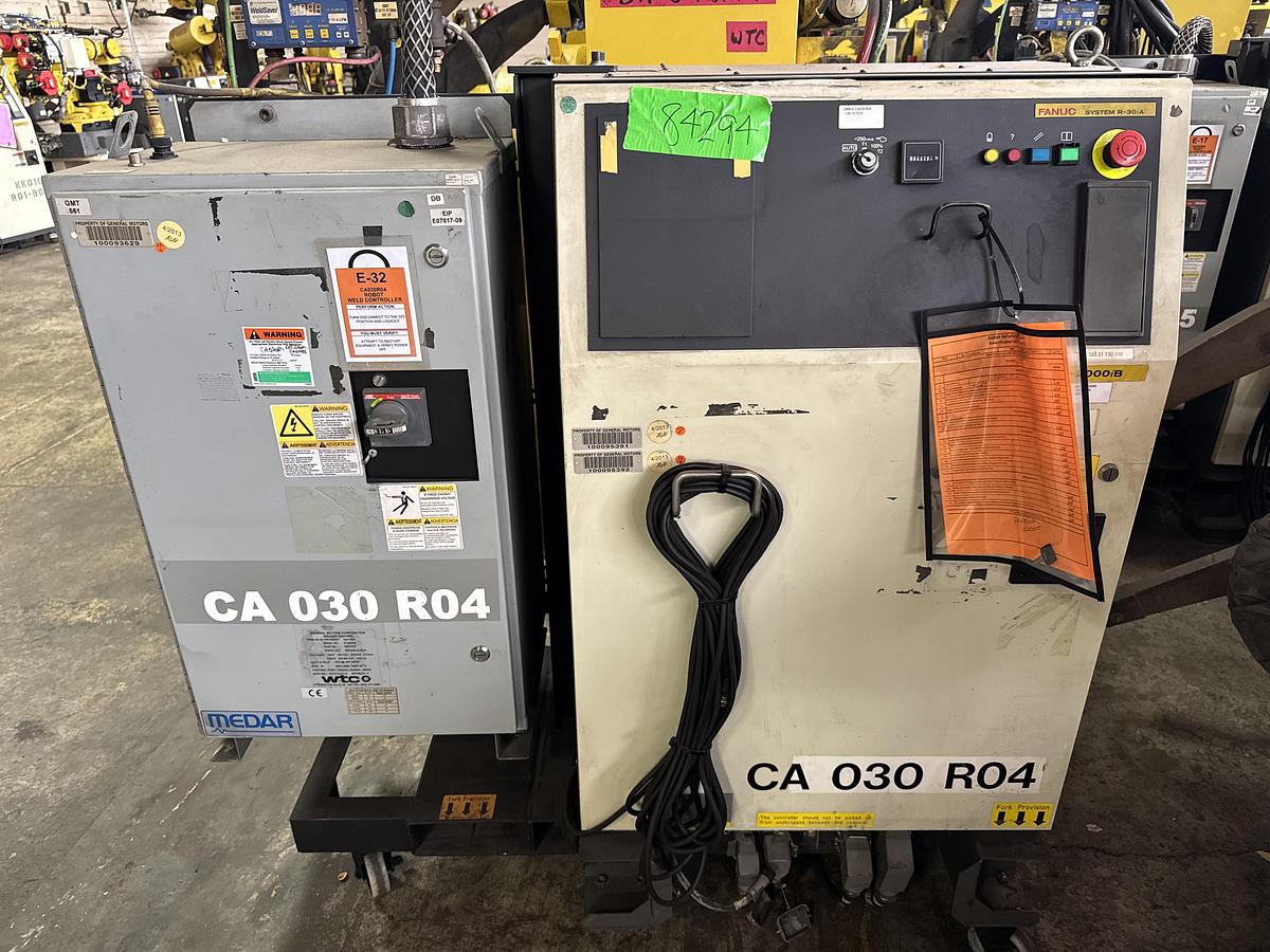 Used SPECIAL PRICING!  FANUC R-2000iB/210F 6 AXES ROBOTS WITH R-30iA CONTROLLERS FOR SALE.  MULTIPLE UNITS