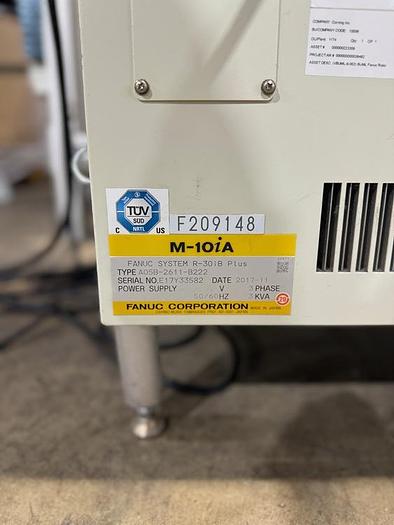 Used FANUC M10iA/12 6 AXIS ROBOT CELL WITH R-30iB PLUS CONTROLLER 2 PASS THRU CONVEYORS