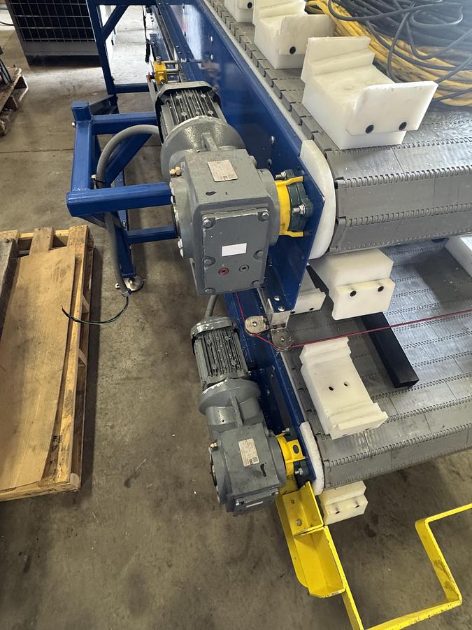 Used Zeta Group Engineering Double Stack Motorized Conveyor Systems